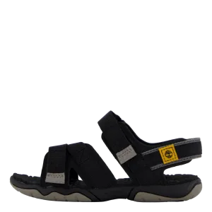 2 Strap Sandal Jet Black
