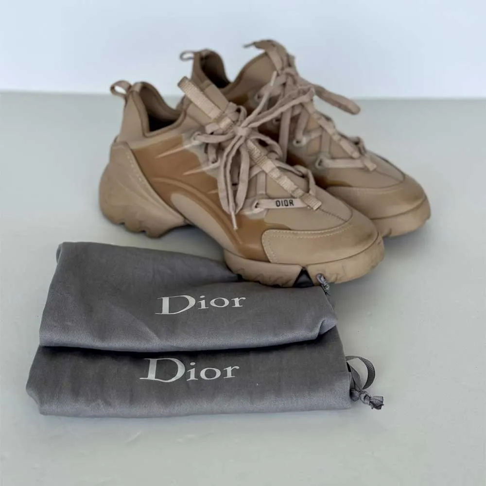 Beige D Connect Sneakers