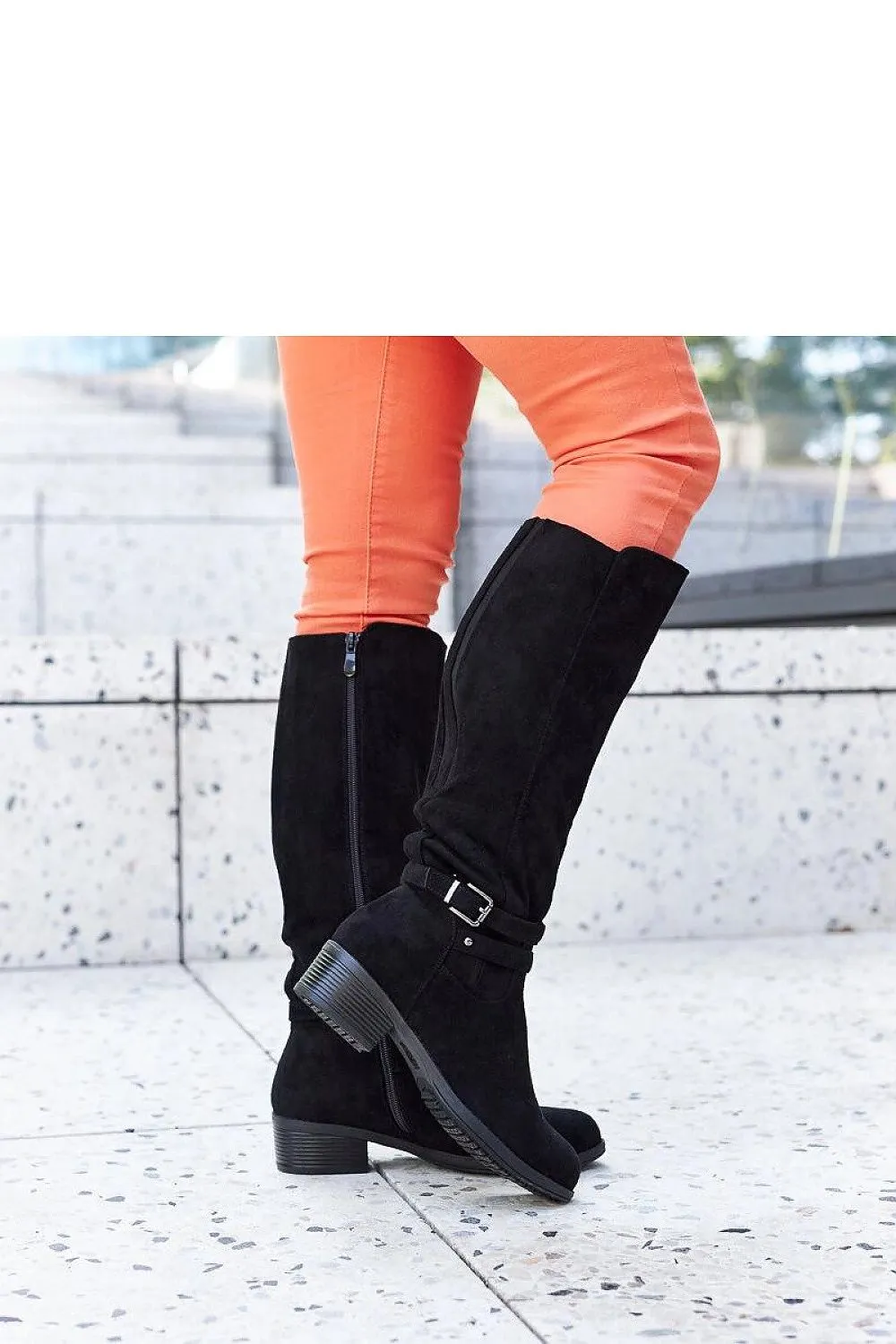 Black insulated eco-suede boots