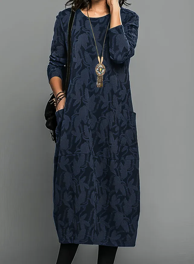 Celine | Casual Round Neck Winter Dress