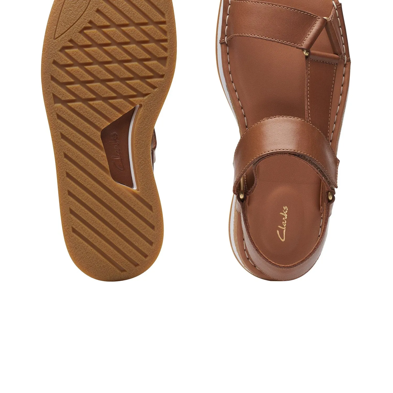 Clarks Craftsun Sport - Sandals - Tan Leather - 261704494 - D Width (Standard Fit)
