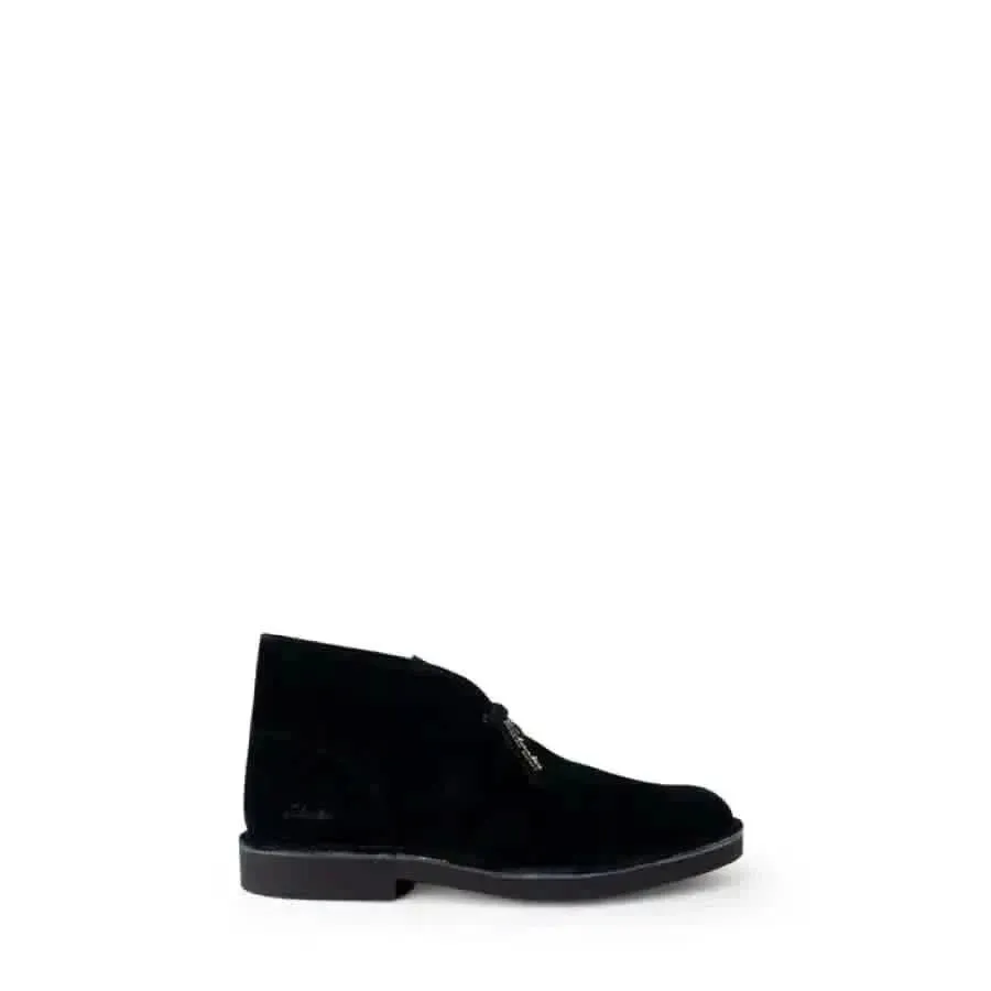 Clarks Men's Black Leather Ankle Boots