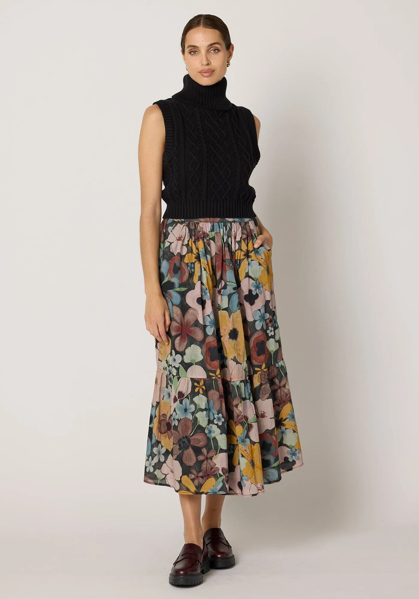 Cleobella Charlene Skirt - Foraged Violets