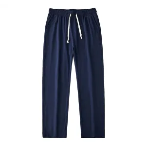Cotton Sport Pants - Men's Spring Autumn New Solid Color Straight Sweatpants for Comfortable Casual Homewear