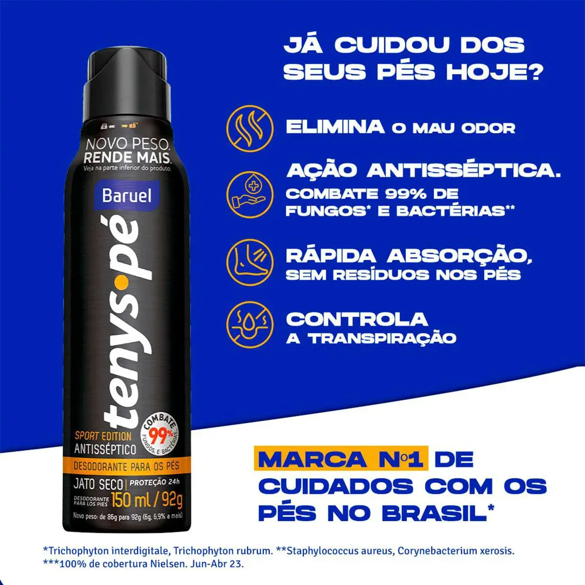 Desodorante Para Pés Tenys Pé  Sport Edition - 150 mL