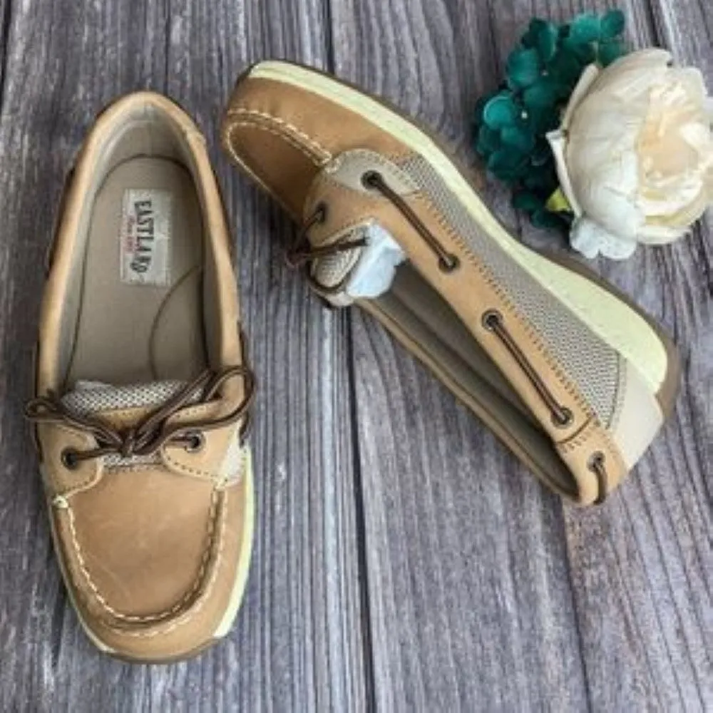 Eastland Tan Sunrise Boat Loafer Shoes 6.5M