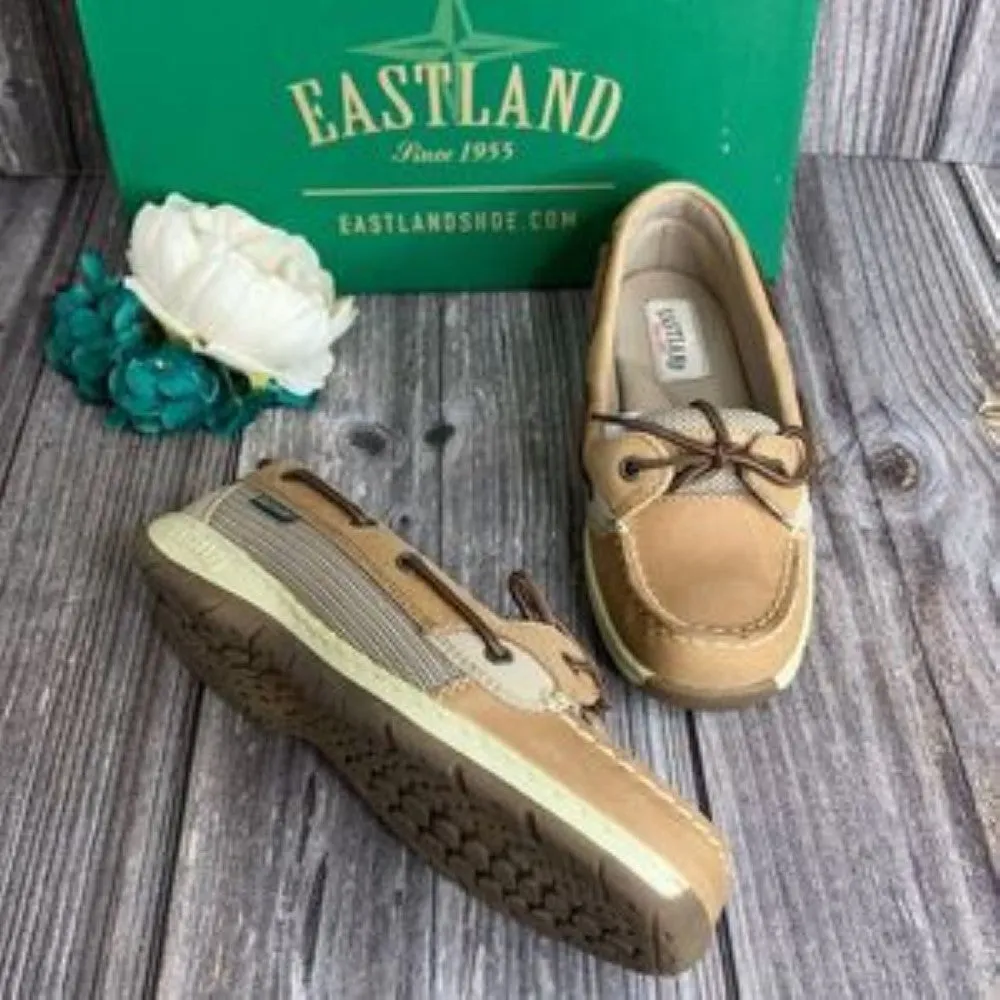 Eastland Tan Sunrise Boat Loafer Shoes 6.5M