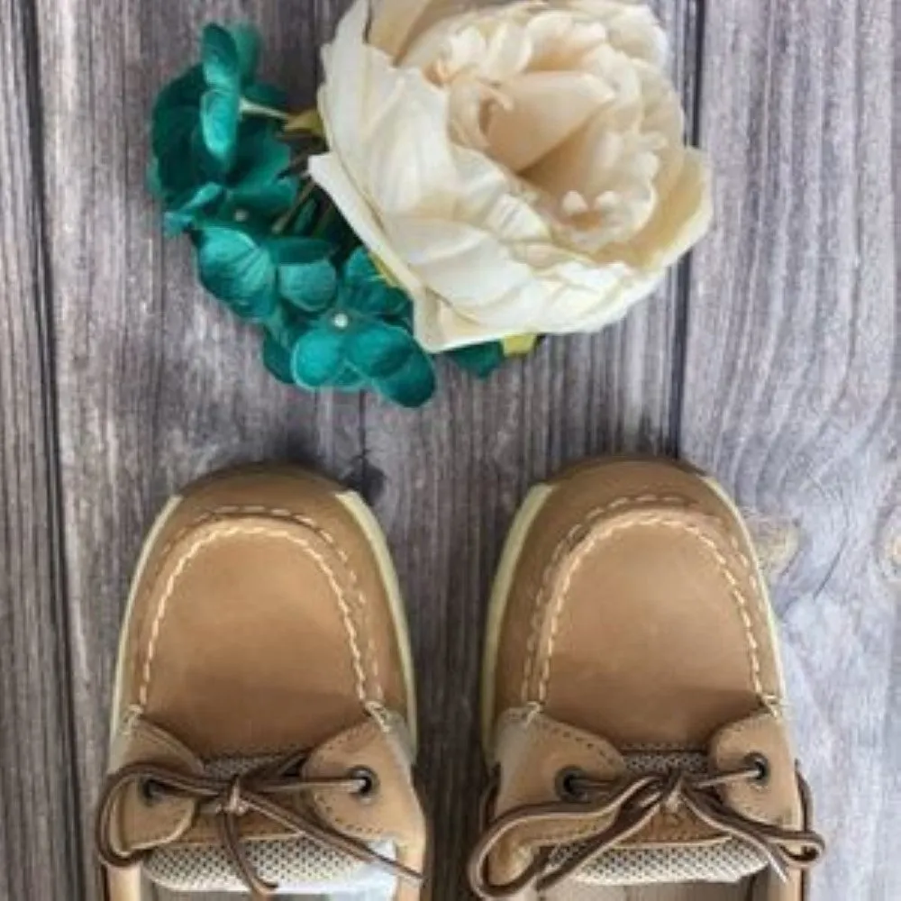 Eastland Tan Sunrise Boat Loafer Shoes 6.5M