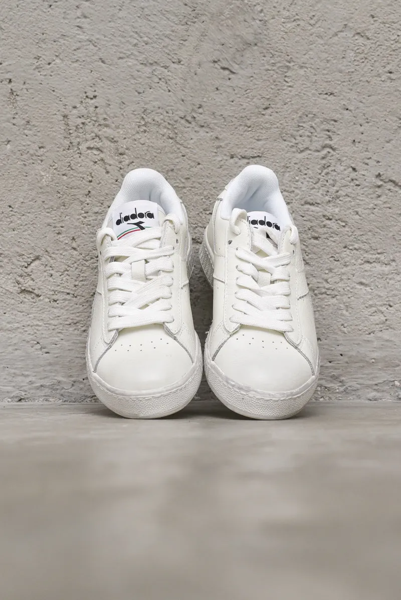 Game L Low Waxed - White