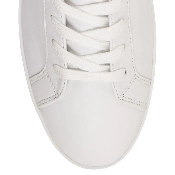 'Glinty' women's lace-up sneaker - white