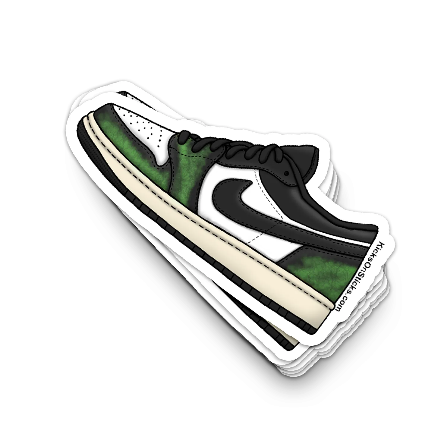 Jordan 1 Low "Wear Away Green" Sneaker Sticker