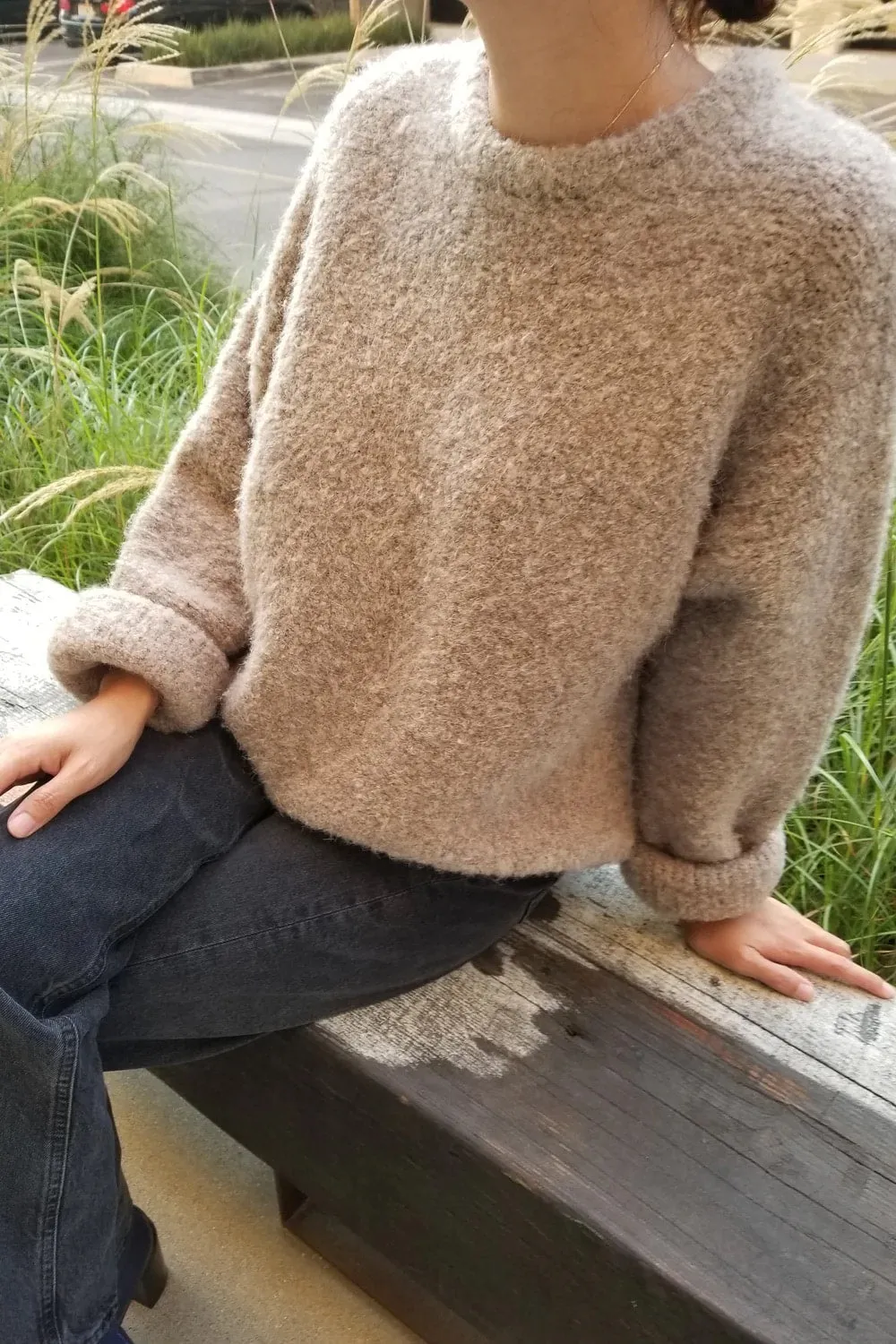 LE BON SHOPPE ENVIE SWEATER - MUSHROOM