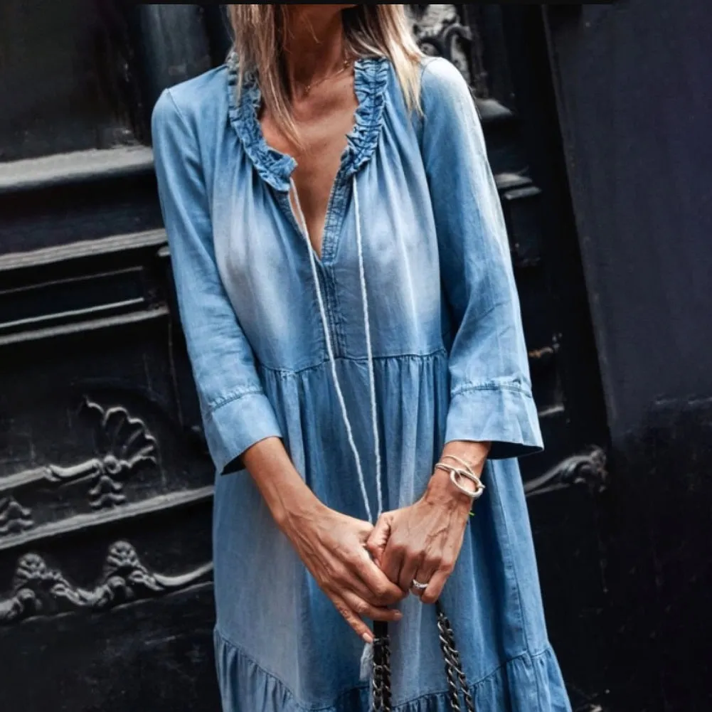 Leilani – Effortless Women's Denim Summer Dress