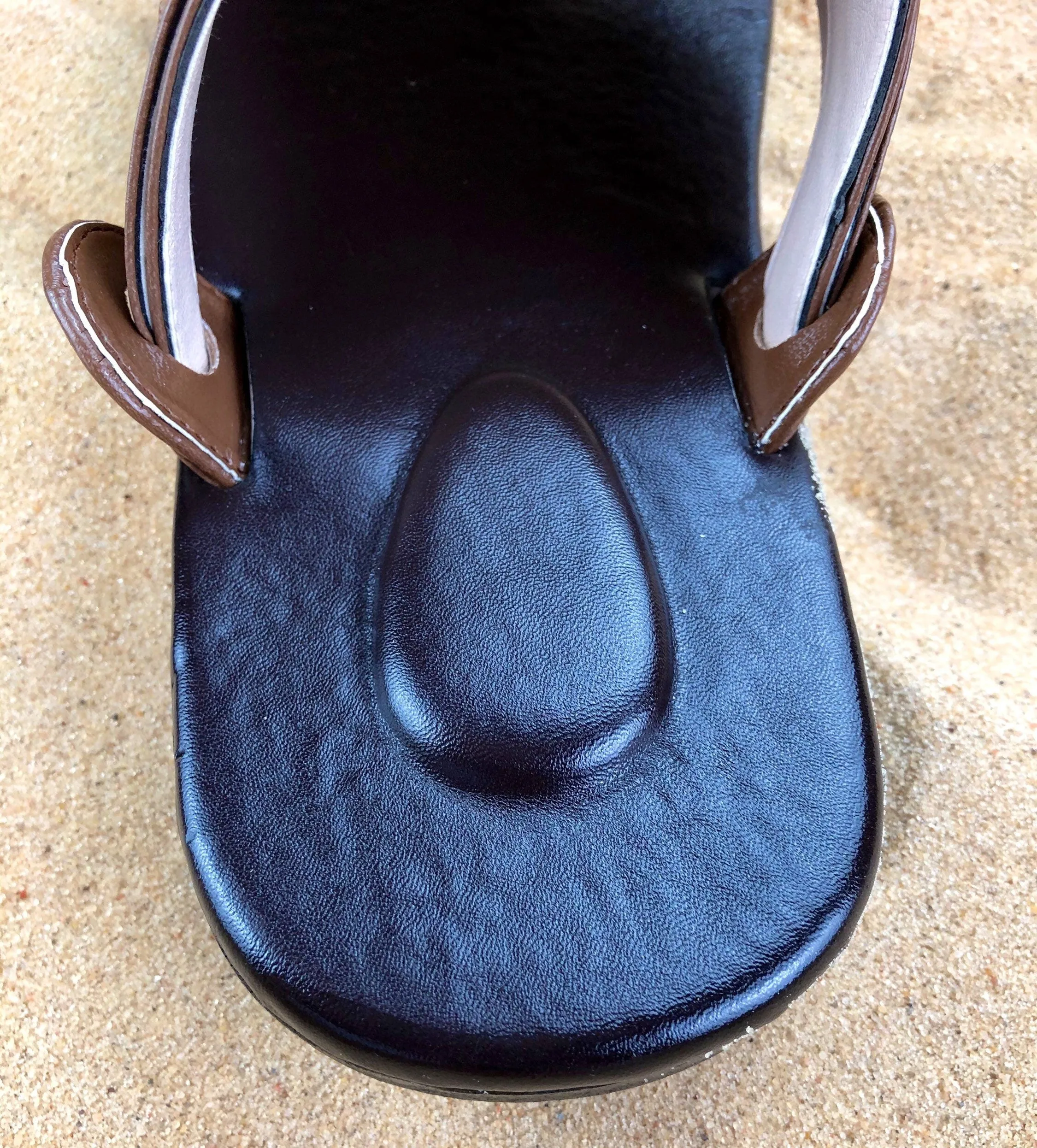 Mens Brown Vegan Leather ~ SandCruisers ~ Traditional Arabian Sandals ~ Great for Outdoors, Beaches, Parks, Lakes, Pools & Parties!