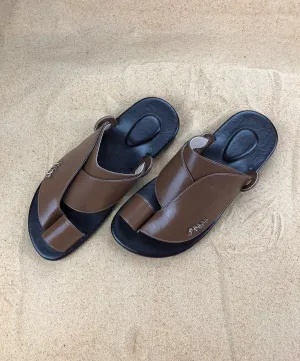 Mens Brown Vegan Leather ~ SandCruisers ~ Traditional Arabian Sandals ~ Great for Outdoors, Beaches, Parks, Lakes, Pools & Parties!