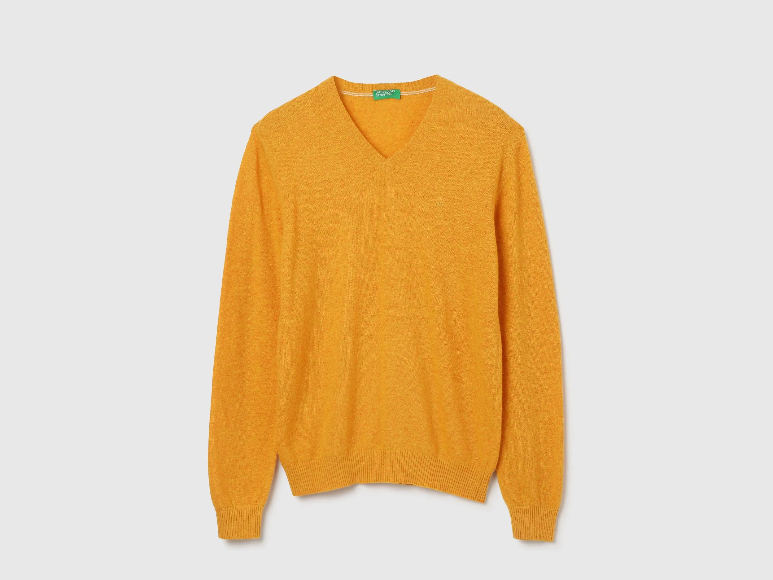 Mens V-Neck Solid Sweater
