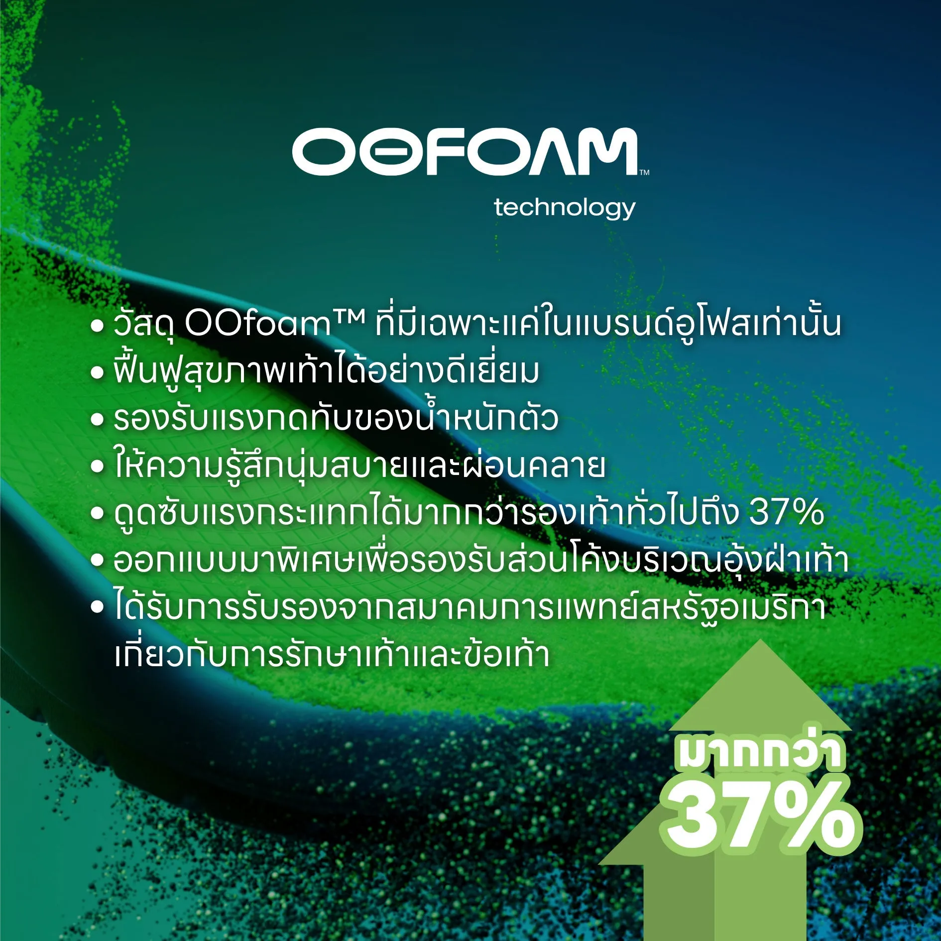 OOriginal Sport Graphite รองเท้าเพื่อการฟื้นฟู