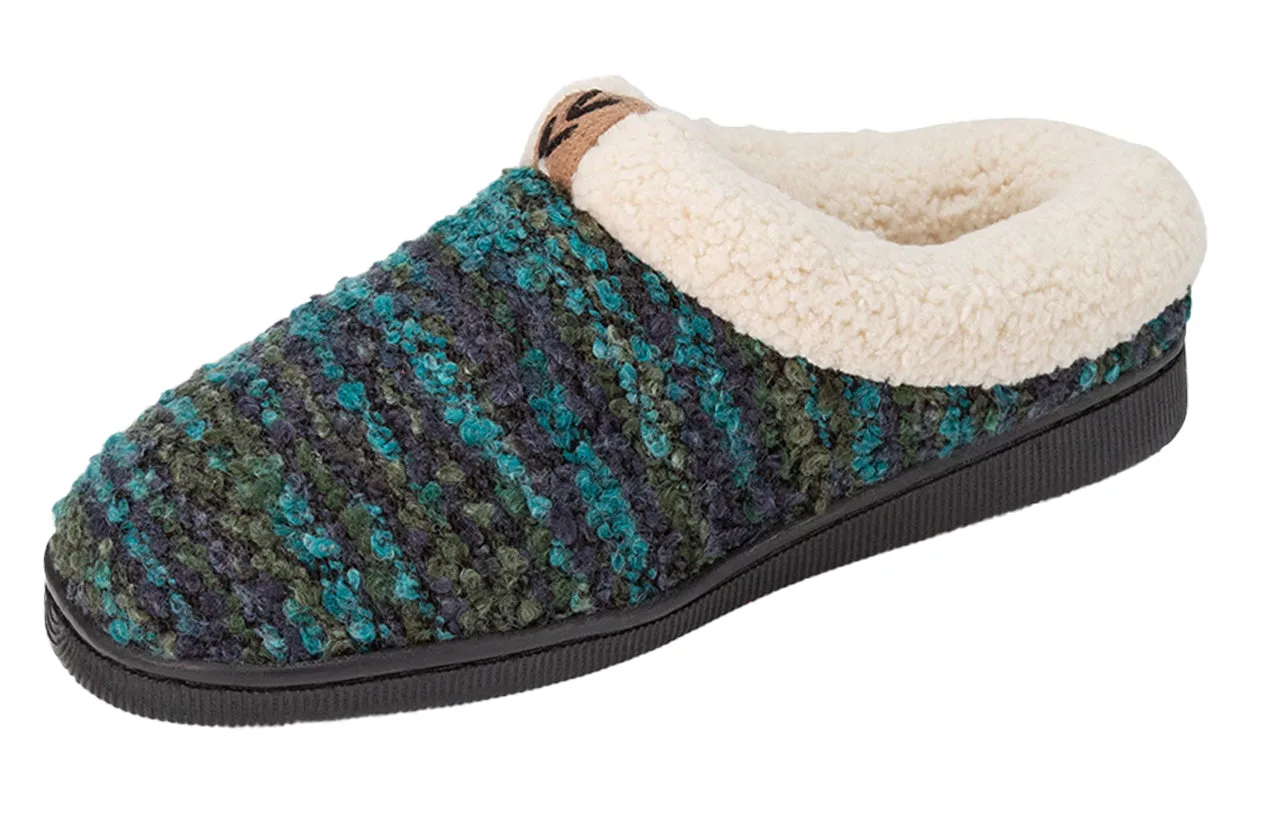 Pupeez Girls Knitted Fleece Lined Clog Slippers