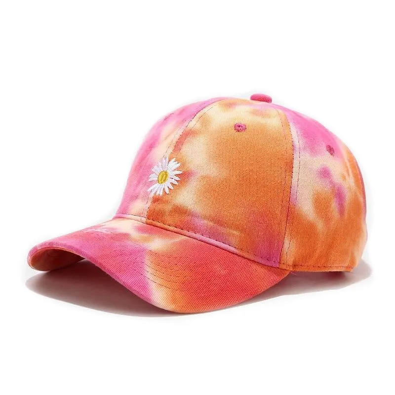 "TIE AND DYE" Casquette baseball Gris Blanc Orange - URB1™