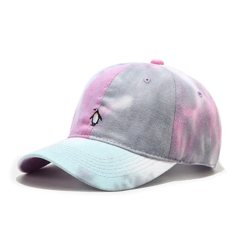 "TIE AND DYE" Casquette baseball Gris Blanc Orange - URB1™
