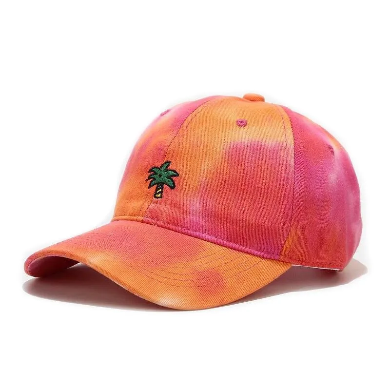 "TIE AND DYE" Casquette baseball Gris Blanc Orange - URB1™