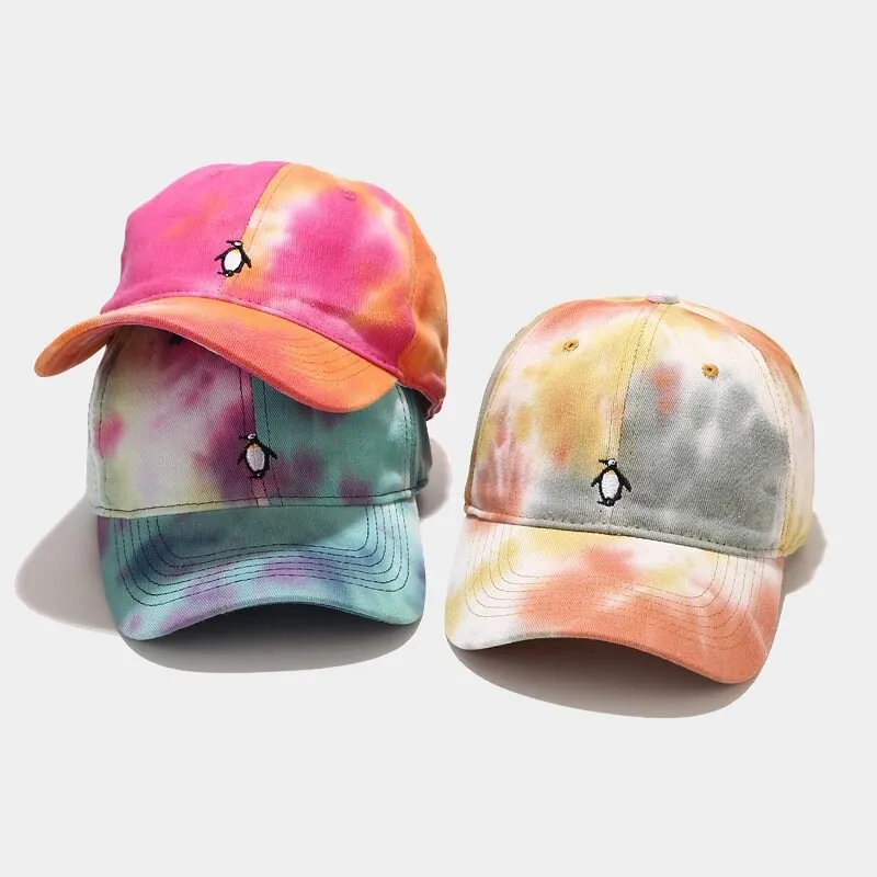 "TIE AND DYE" Casquette baseball Gris Blanc Orange - URB1™