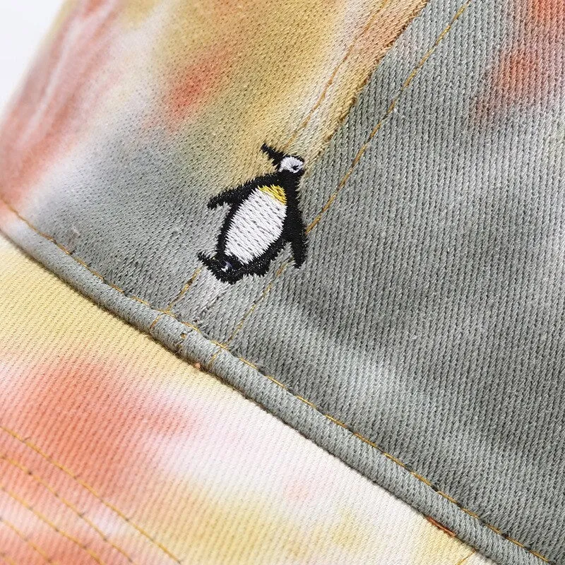 "TIE AND DYE" Casquette baseball Gris Blanc Orange - URB1™