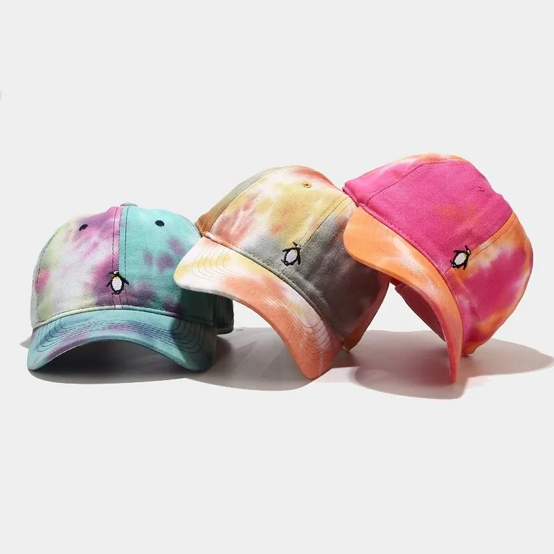 "TIE AND DYE" Casquette baseball Gris Blanc Orange - URB1™
