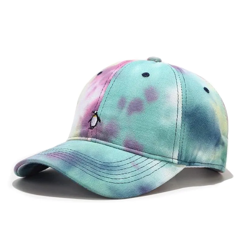"TIE AND DYE" Casquette baseball Gris Blanc Orange - URB1™