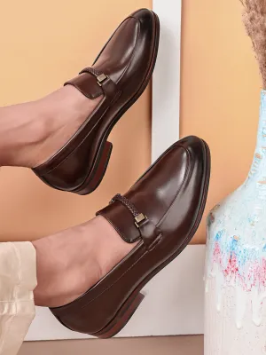 Soho Brown Solid Slip-Ons