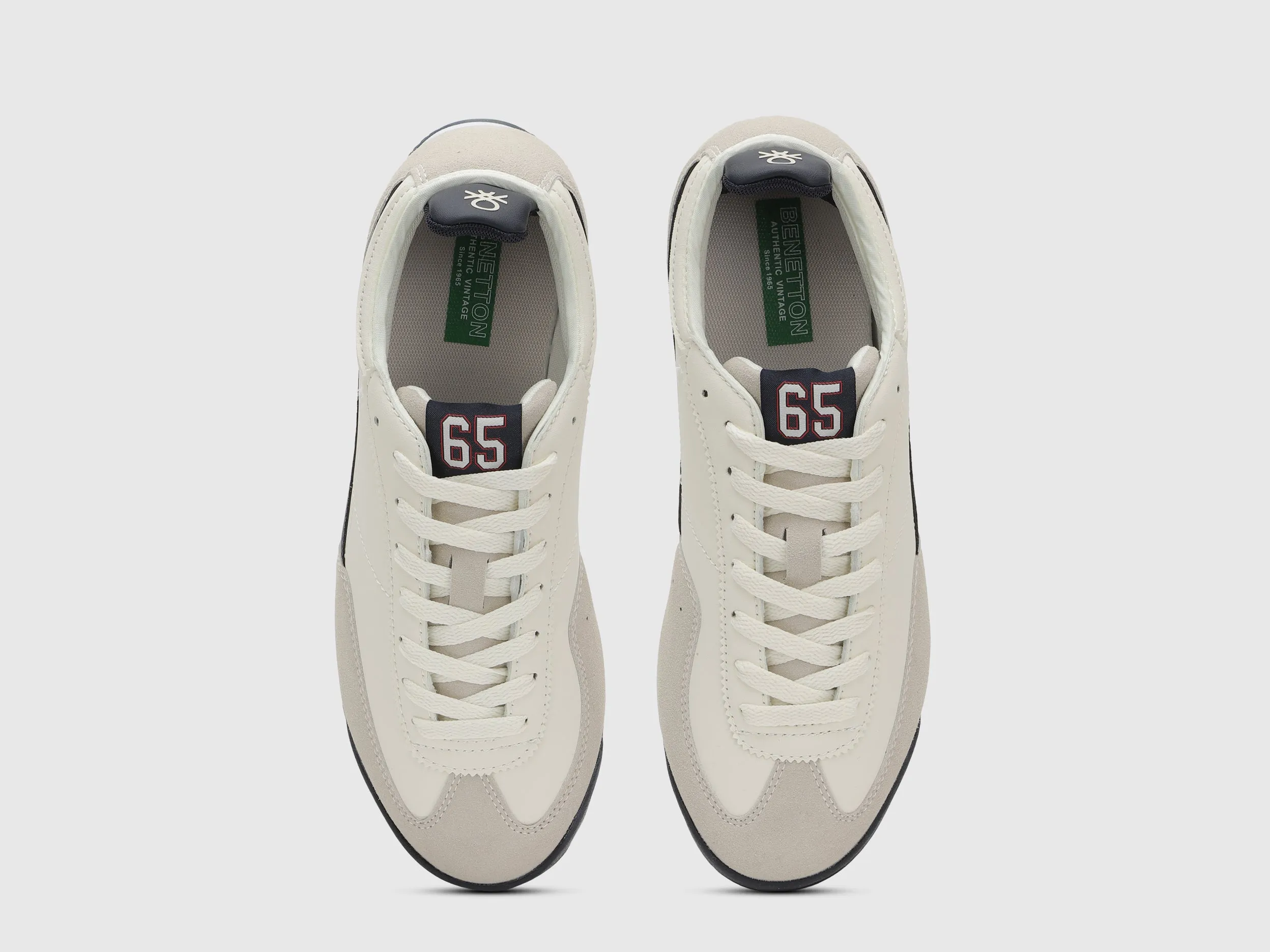 Solid Pattern Lace-Up Sneakers