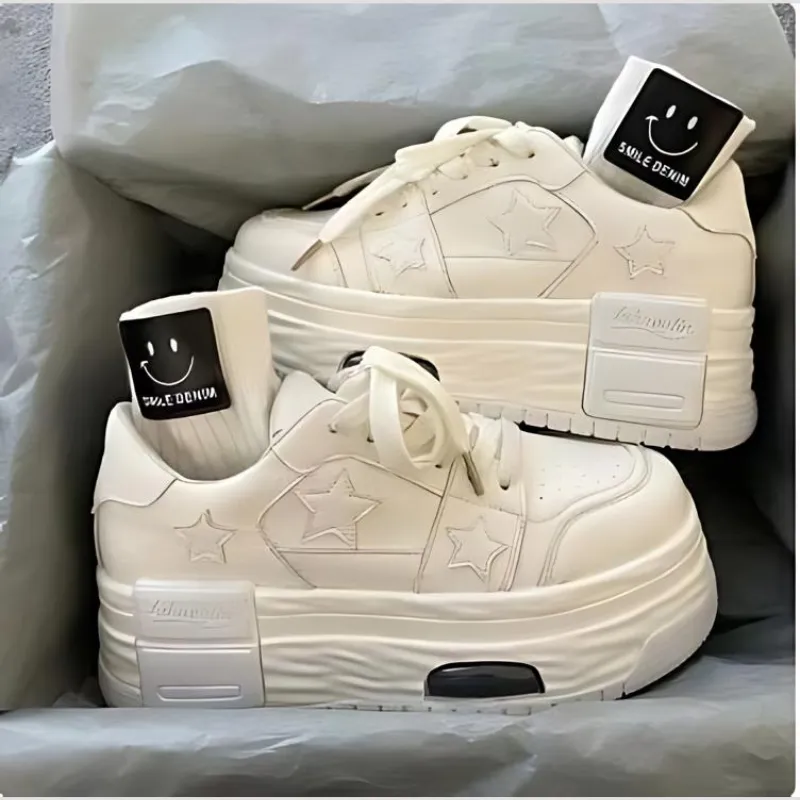 Ster Patroon Sneakers Dames - Y2K Style - Skateschoenen