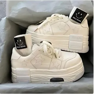 Ster Patroon Sneakers Dames - Y2K Style - Skateschoenen