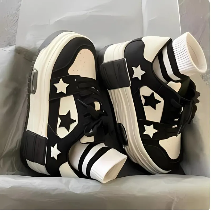 Ster Patroon Sneakers Dames - Y2K Style - Skateschoenen