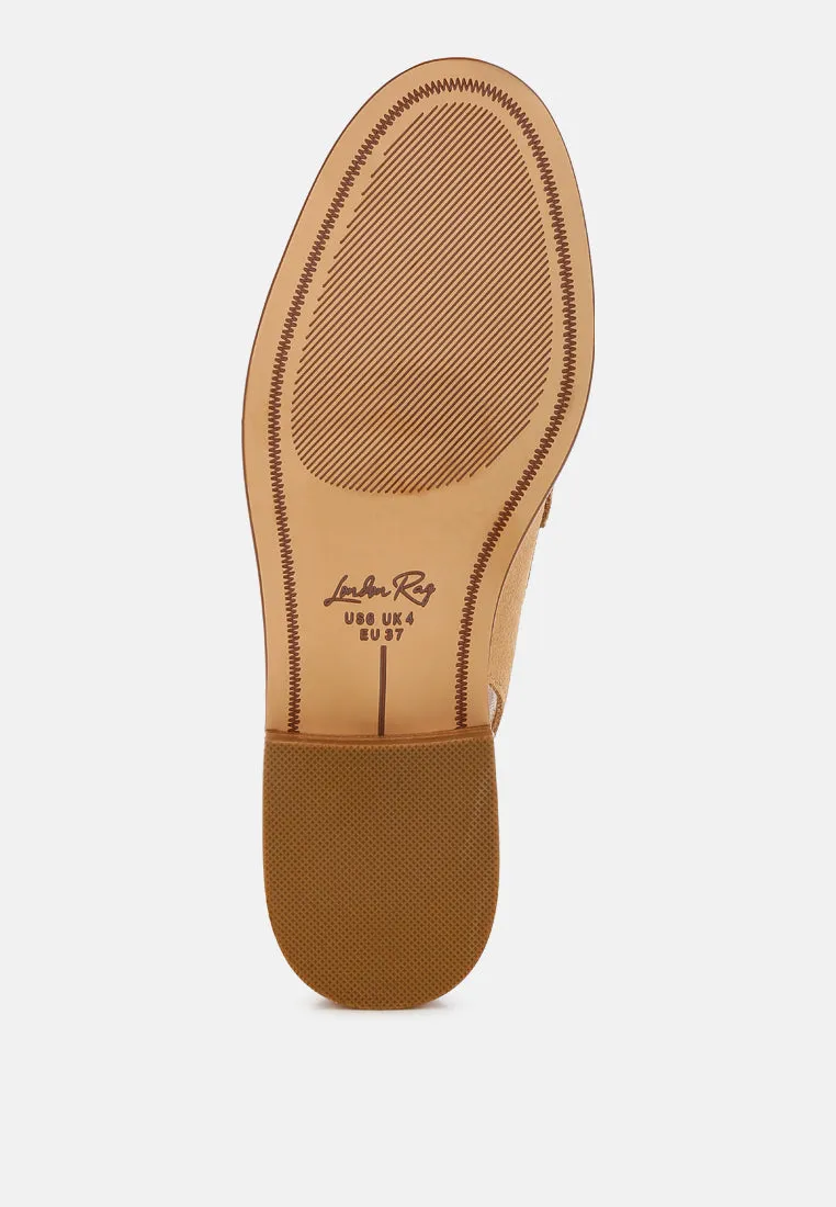 Woven Strap Slingback Loafers By RAG