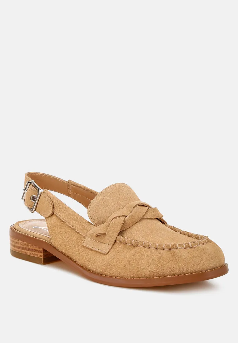 Woven Strap Slingback Loafers By RAG