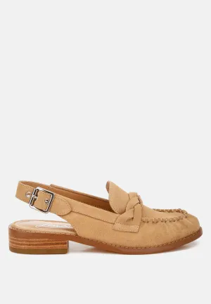 Woven Strap Slingback Loafers By RAG